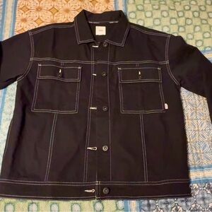 Women’s VANS In the Know blk canvas jacket, small, NWOT.